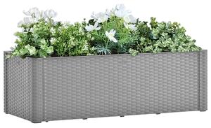 VidaXL szürke kerti magaságyás öntözőrendszerrel 100 x 43 x 33 cm