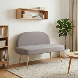 VidaXL Kárpitozott pad háttámlával Tópszínű 110 x 60 x 76 cm