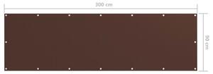VidaXL barna oxford-szövet erkélyparaván 90 x 300 cm