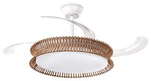 Mennyezeti ventilátor világítással OLETA Távirányítóval LED Fehér