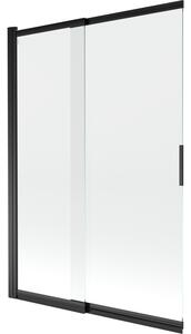 Mexen Fox 2-szárnyú toló zuhanyfal 120 x 150 cm, átlátszó, fekete - 891-120-002-70-00
