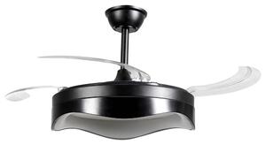 Mennyezeti ventilátor világítással ETONIA Távirányítóval LED Fekete