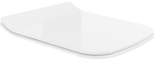 Mexen Cube, vékony, lassan záródó WC ülőke, duroplast, fehér fényes, 39240000