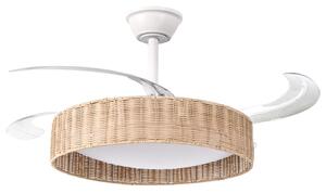 Mennyezeti ventilátor világítással TOMOKA Távirányítóval LED Fehér