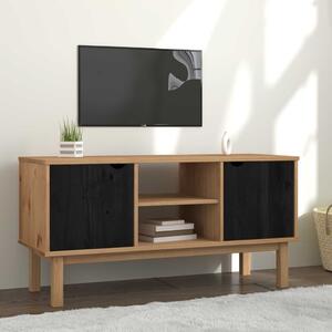 TV állvány OTTA 113,5 x 43 x 57 cm Fekete Tömör Fenyőfa