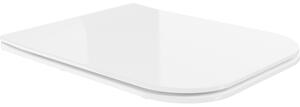 Mexen Madox lassan lecsukódó slim WC-ülőke, duroplast, fényes fehér - 39154000