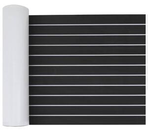 Csónak Szőnyeg Csíkos Sötétszürke és Fehér 240 x 60 cm EVA