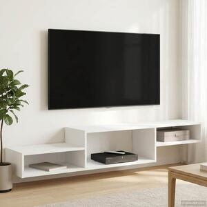 Falsítható TV Szekrény Falra szerelhető Fehér 150 x 28 x 26 cm