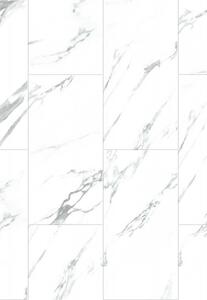 Mexen Glacier White minta vinyl padló 610 x 305 mm SPC 6,5 mm, IXPE 1,5 mm, 4 V-Fuga, Jazz White - F1151-S