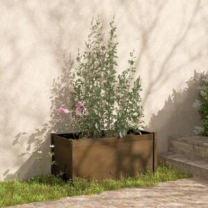 VidaXL mézbarna tömör fenyőfa kerti virágtartó 100 x 50 x 50 cm