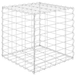 VidaXL kocka alakú acélhuzal gabion magaságyás 40 x 40 x 40 cm
