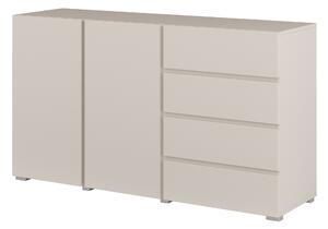 Komód Elbleve 101, Laminált forgácslap, 78x138x40cm, Kasmír