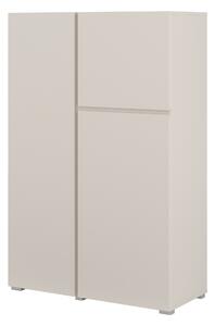 Könyvespolc Elbleve 102, Ajtókkal, Zárt, Laminált forgácslap, 139x92x40cm, Kasmír
