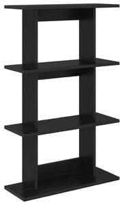 Falpolc Falra szerelhető Fekete 56 x 20 x 90 cm Szerelt Fa