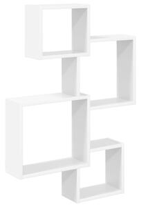 Fali Kocka Polcok Falra szerelhető Fehér 64 x 13,5 x 91,5 cm