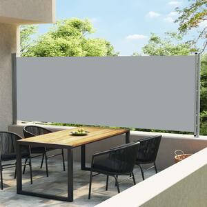 VidaXL szürke kihúzható oldalsó terasz-napellenző 600 x 160 cm