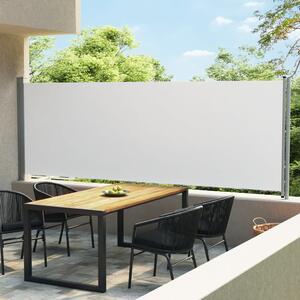 VidaXL krémszínű kihúzható oldalsó terasz-napellenző 600 x 160 cm