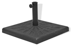 VidaXL négyszög alakú, fekete gyanta napernyő talp 12 kg