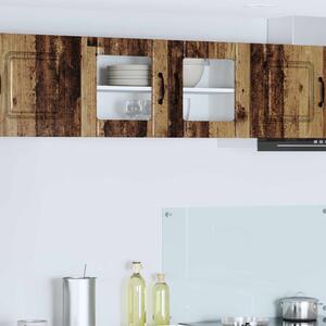 Fali üveges szekrény LUCCA Antik Fa 80 x 31 x 40 cm Szerelt Fa