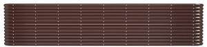 VidaXL barna porszórt acél kerti magaságyás 332x40x68 cm