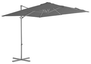 VidaXL antracitszürke konzolos napernyő acélrúddal 250 x 250 cm