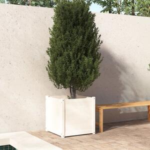 VidaXL fehér tömör fenyőfa kerti virágláda 60x60x60 cm