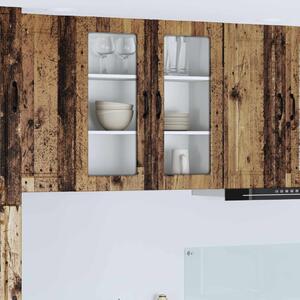 Fali üveges szekrény PORTO Öreg fa 80 x 31 x 80 cm Faanyag