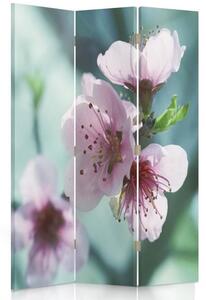 Gario Paraván Közelkép egy cseresznyevirágról Méret: 110 x 170 cm, Kivitelezés: Klasszikus paraván