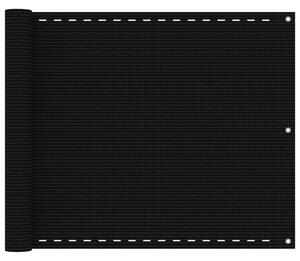VidaXL fekete HDPE erkélytakaró 75 x 300 cm