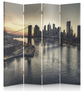 Gario Paraván Brooklyn híd New Yorkban Méret: 145 x 170 cm, Kivitelezés: Klasszikus paraván