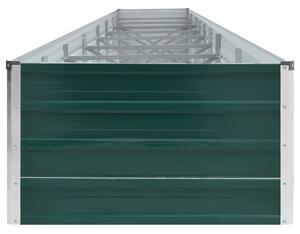 VidaXL zöld horganyzott acél kerti magaságyás 600 x 80 x 45 cm