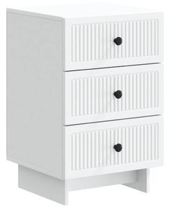 VidaXL Éjjeliszekrény fiókkal Fehér 43 x 41 x 66,5 cm Szerelt Fa