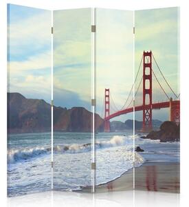 Gario Paraván Golden Gate híd Méret: 180 x 170 cm, Kivitelezés: Klasszikus paraván
