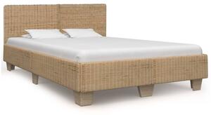Kézzel font valódi rattan ágykeret 140 x 200 cm
