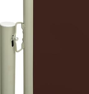 VidaXL barna behúzható oldalsó terasznapellenző 117 x 300 cm