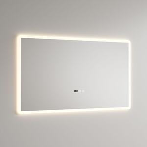 Welland 14C01 LED tükör - fényerő + színhőfok szabályozás + óra + páramentesítő - 90 x 70 cm