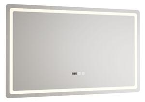 Welland 44B01 LED tükör - fényerő + színhőfok szabályozás + óra + páramentesítő - 90 x 70 cm
