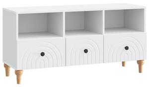 TV szekrény Fehér 102 x 34,5 x 50 cm Mérnöki fa