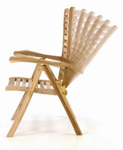 DIVERO® Kerti szék állítható tíkfa