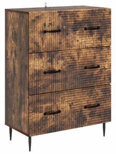 Fiókos szekrény Füstös Tölgy 66 x 34,5 x 89,5 cm Szerelt Fa