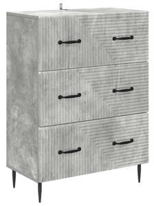 Fiókos szekrény Betonszürke 66 x 34,5 x 89,5 cm Szerelt Fa