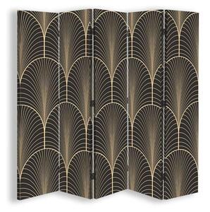 Gario Paraván Geometrikus absztrakció glamour stílusban Méret: 180 x 170 cm, Kivitelezés: Klasszikus paraván