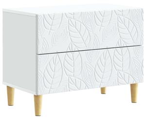 VidaXL Éjjeli asztal Fehér 62 x 34,5 x 48 cm Szerelt Fa