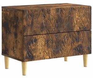 VidaXL Éjjeli asztal Füstös Tölgy 62 x 34,5 x 48 cm Szerelt Fa