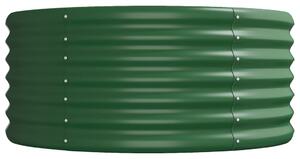 VidaXL zöld porszórt acél kerti magaságyás 296x80x36 cm