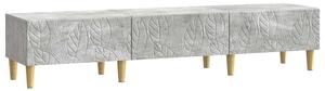 TV szekrény 147 x 34,5 x 30 cm Betonszürke Szerelt Fa