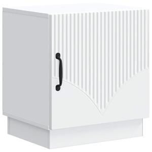 VidaXL Éjjeli asztal Fehér 43 x 34,5 x 47 cm Szerelt Fa