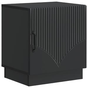 VidaXL Éjjeli asztal Fekete 43 x 34,5 x 47 cm Szerelt Fa