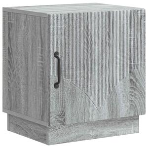 VidaXL Éjjeli asztal Szürke Sonoma 43 x 34,5 x 47 cm Szerelt Fa