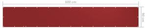 VidaXL piros oxford-szövet erkélyparaván 90 x 600 cm